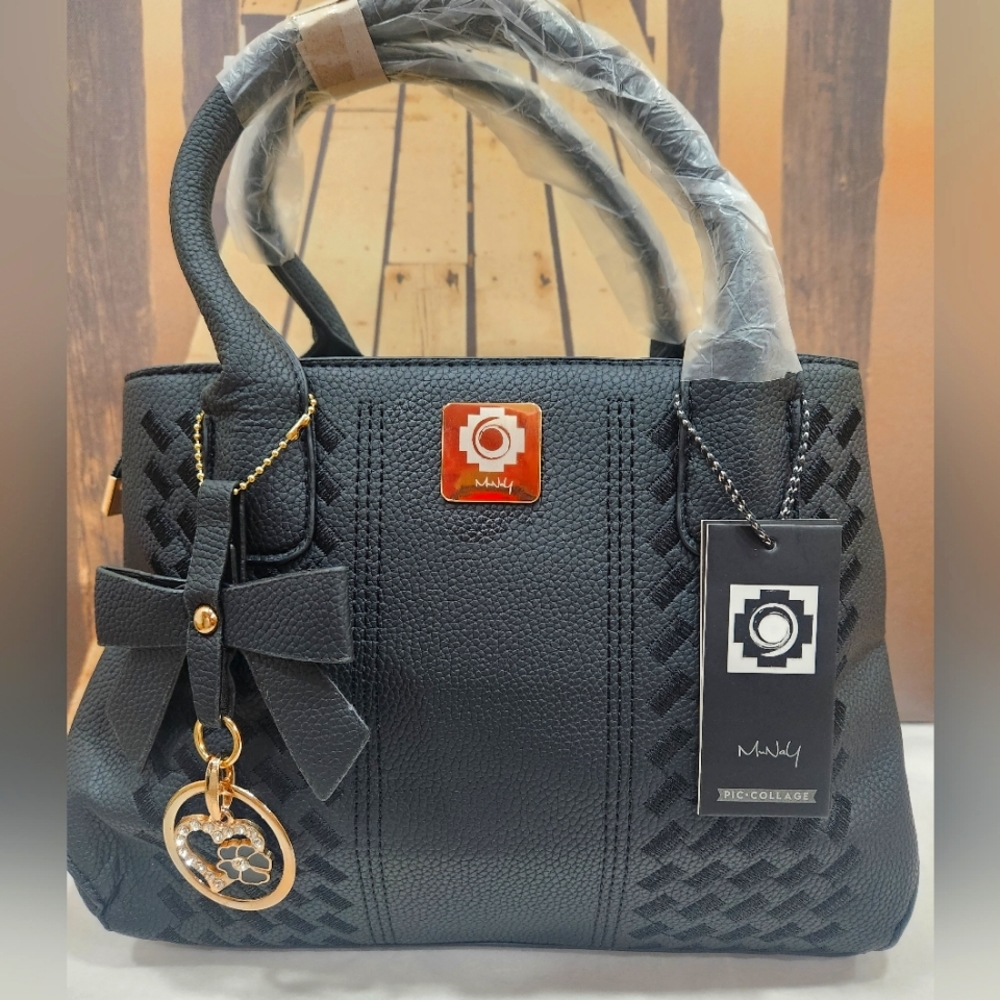 Brand New Leather Handbag Embroidery Shoulder Purse